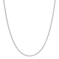 Fremada Sterling Silver 1.2 Mm Diamond Cut Italian Rope Chain Necklace 18 36 Inches