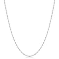 Fremada Sterling Silver 1.5 Mm Diamond Cut Bar Link Necklace 16 36 Inches