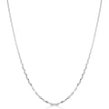 Fremada Sterling Silver 1.9Mm Flat Mariner Link Chain 16 36 Inch White