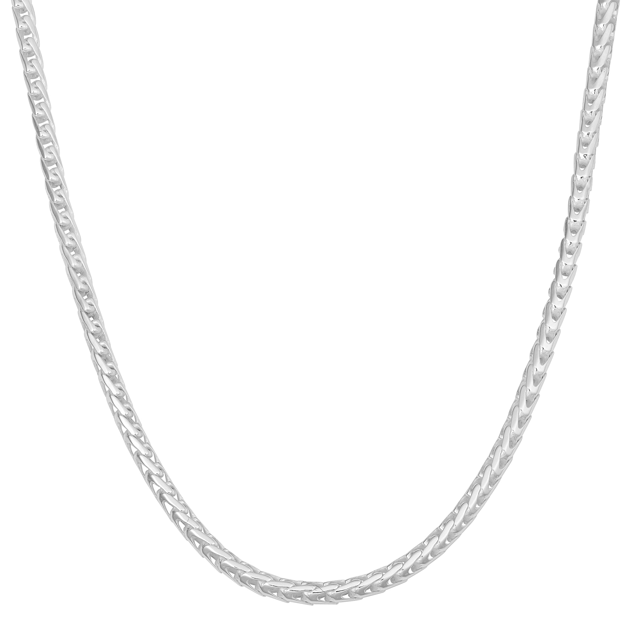 Fremada Sterling Silver High Polished Italian Franco Chain Necklace 2 Mm