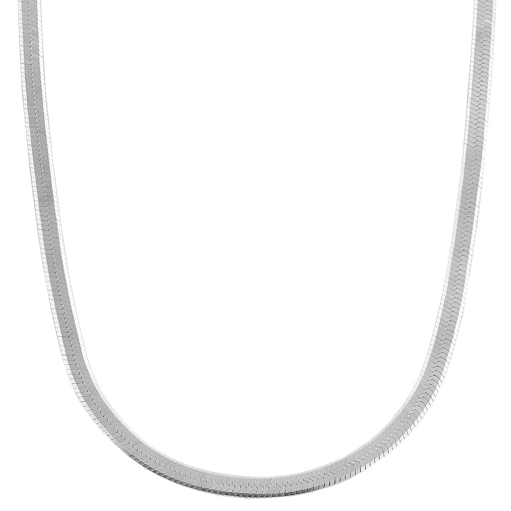 Fremada Sterling Silver 2.8 Mm Herringbone Necklace 18 30 Inches