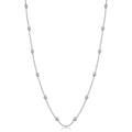 Fremada Sterling Silver Bead And Diamond Cut Ball Sation Necklace 20 36 Inches