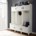 Fremont 3 Pc Entryway Kit Three Towers In Distressed White