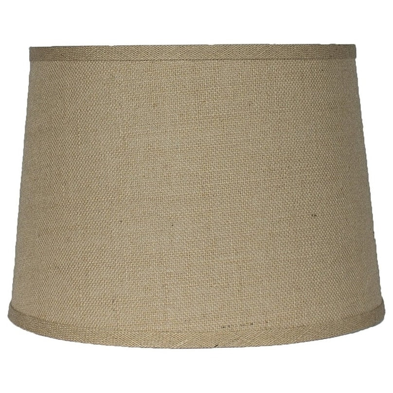 French Drum Burlap Lampshade 12 To 16 Bottom Size