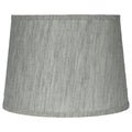 French Drum Lamp Shade Textured Flax Linen 12 Inch Top 14 Inch Bottom 10 Inch Slant