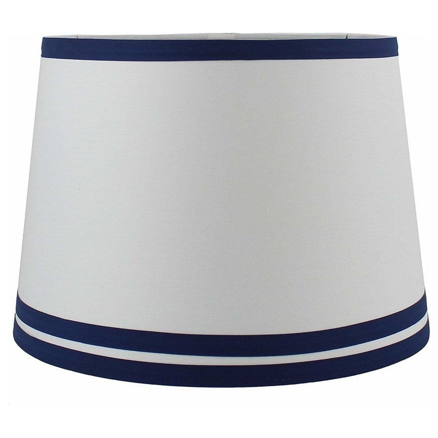 French Drum Shade Off White Cotton 12 To 14 Bottom Size