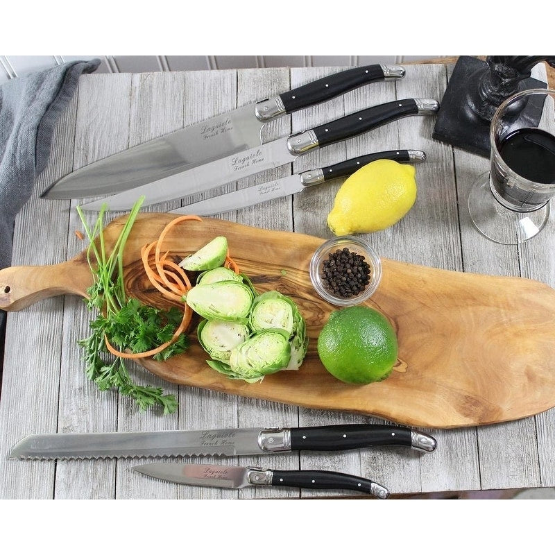 French Home 5 Piece Laguiole Kitchen Knife Set