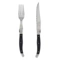 French Home 8 Piece Laguiole Faux Onyx Steak Knife And Fork Set
