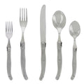 French Home Laguiole 20 Piece Stainless Steel Flatware Set Service For 4 Stainless Steel Handles.