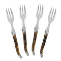 French Home Laguiole Cake Forks Set Of 4 Tortoise Shell 4 Piece Set