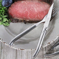 French Home Laguiole Connoisseur Stainless Steel 8 Piece Steak Knife And Fork Set. Silver