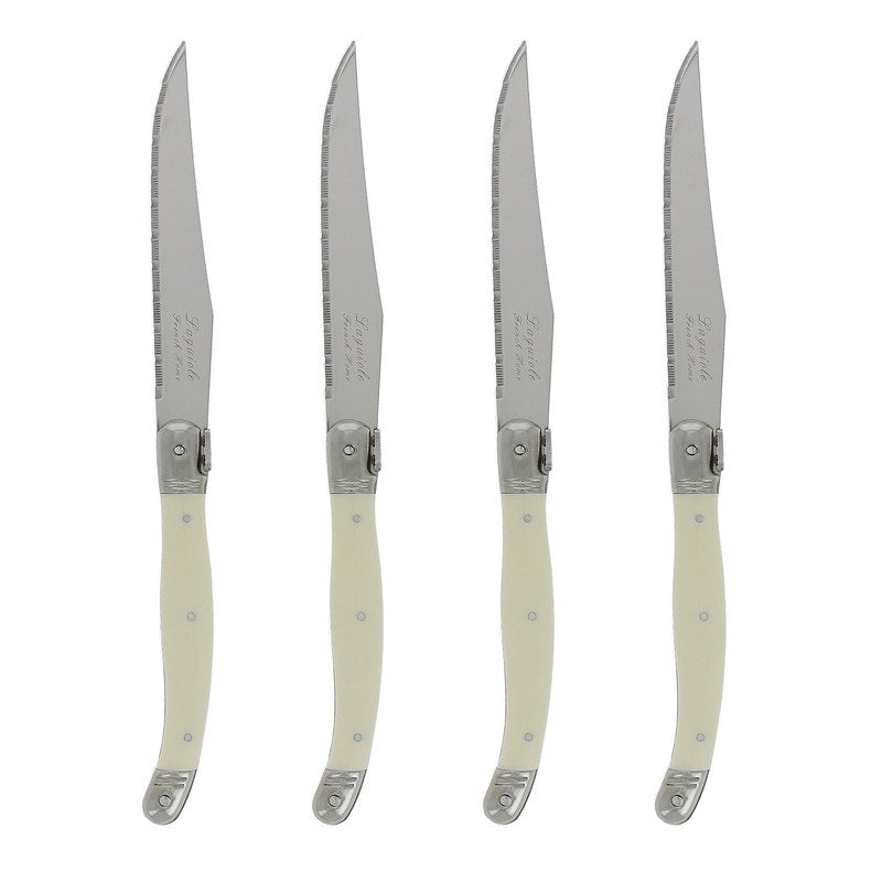 French Home Laguiole Faux Ivory Steak Knives Set Of 4