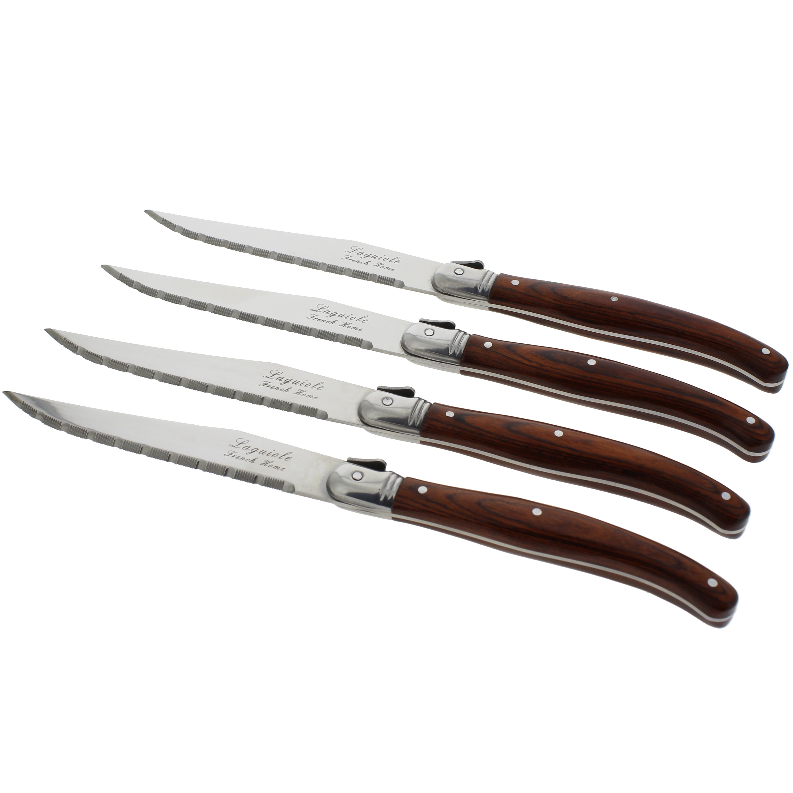 French Home Laguiole Pakkawood Steak Knives Set Of 4