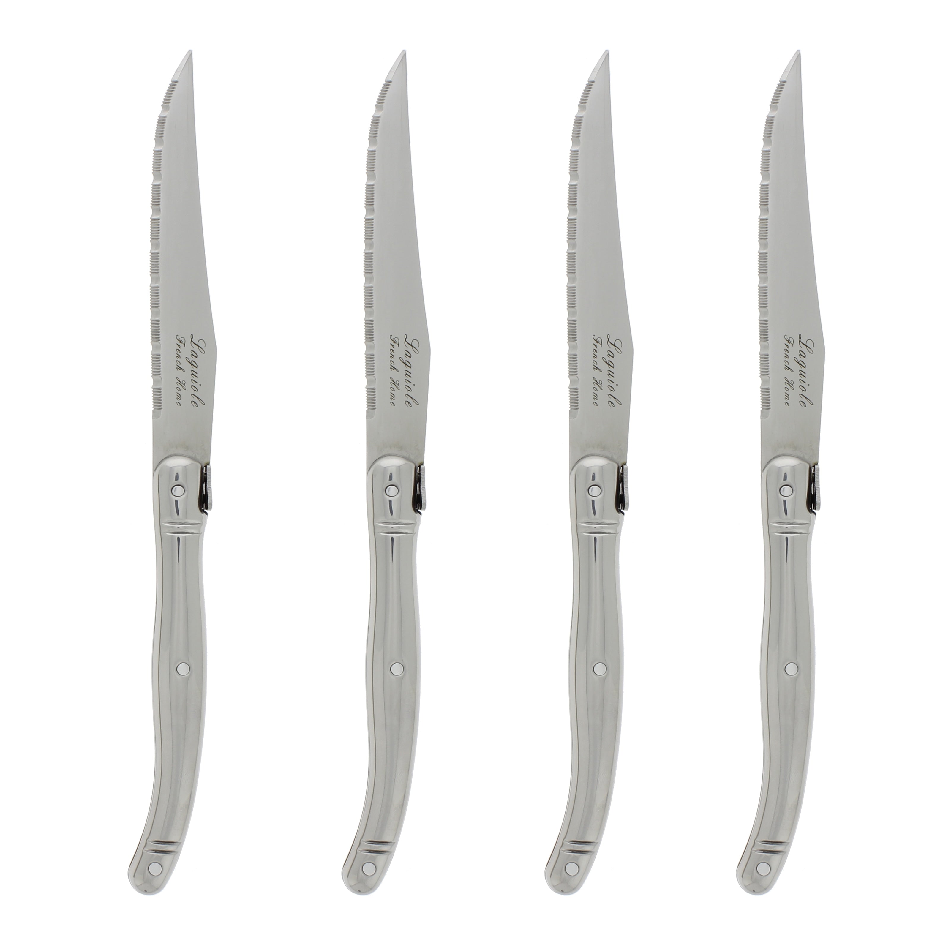 French Home Laguiole Stainless Steel Steak Knives Set Of 4