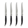 French Home Set Of 4 Laguiole Black Steak Knives