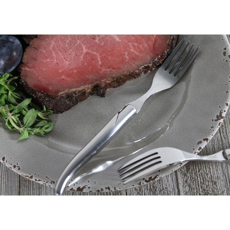 French Home Set Of 4 Laguiole Connoisseur Stainless Steel Steak Forks