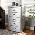 French Industrial 5 Drawer Chest