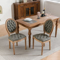 French Style Antique Painting Dining Chair Set Of 2