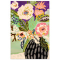 Empire Art Fresh Flowers In Vase I Frameless Tempered Glass Wall Art