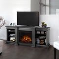 Real Flame Fresno White Entertainment Center Electric 71.73 Inch Fireplace