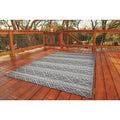 Fresque Garden Hedge Gray Indoor Outdoor Area Rug