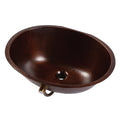 Sinkology Freud 19.25 Undermount Oval Copper Bath Sink With Overflow