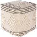 Freya Modern Rustic 18 Inch Cube Pouf