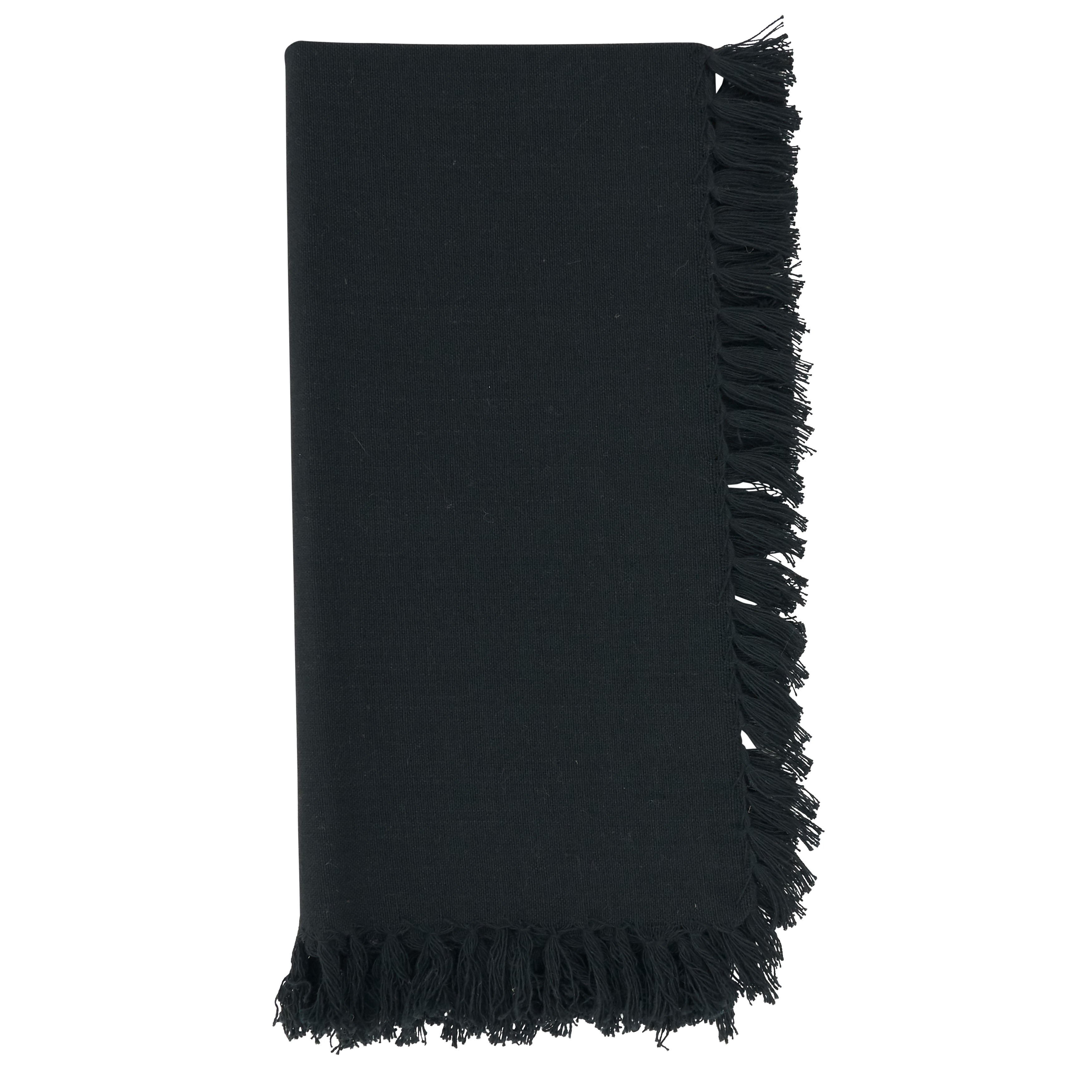 Fringed Design Napkins Set Of 4