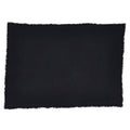 Fringed Design Stone Washed Linen Napkins Or Placements Set Of 4