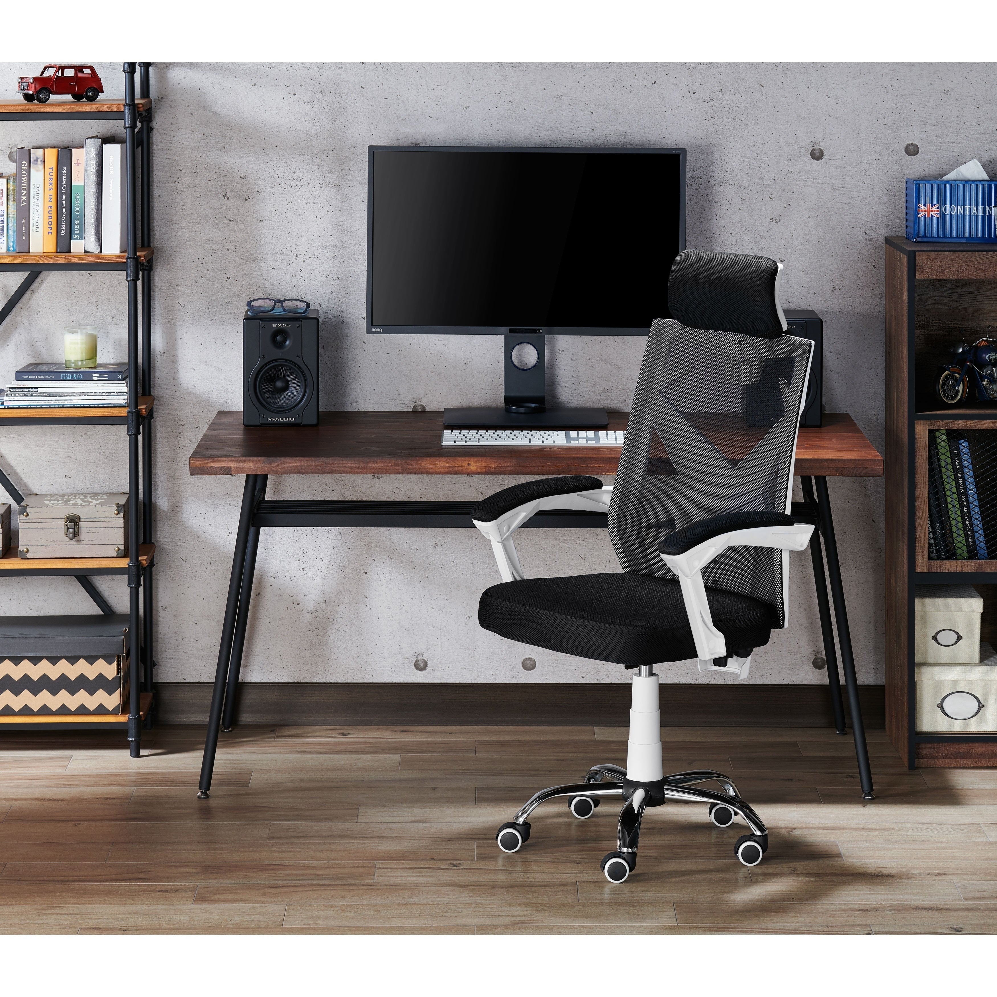 Fritz White High Back Ergonomic Office Chair By Foa