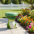 Frog Shaped Multi Purpose Statue Table Fibre Reinforced Concrete Indoor Outdoor Decor