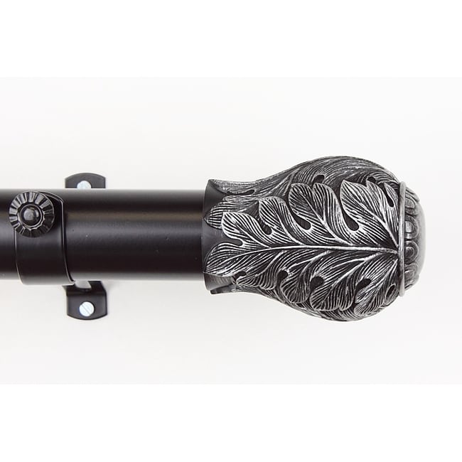 Instyledesign Frond Decorative Adjustable Curtain Rod Set