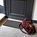 Evideco Sheltered Front Door Mat Coir Coco Fibers Rug 24X13 Inch Grey