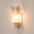 Frosted Angel With Glittered Silver Wings Christmas Night Light 6.5