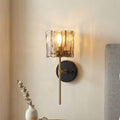 Frosted Glass Metal Single Double Light Indoor Wall Sconce.