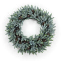 Frosted Pine And Pinecone Wreath 24