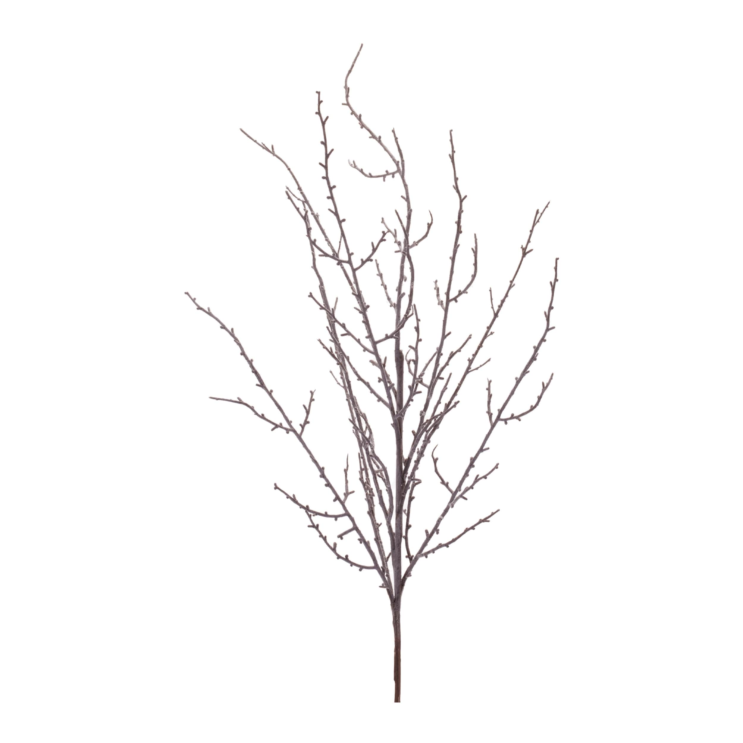 Frosted Snowy Twig Branch Set Of 4
