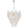 Frozen Cascade 26 Inch Wide 9 Light Chandelier In Polished Chrome 26In W