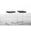 Fuji Contemporary White Stackable Counter Stool Set Of 2