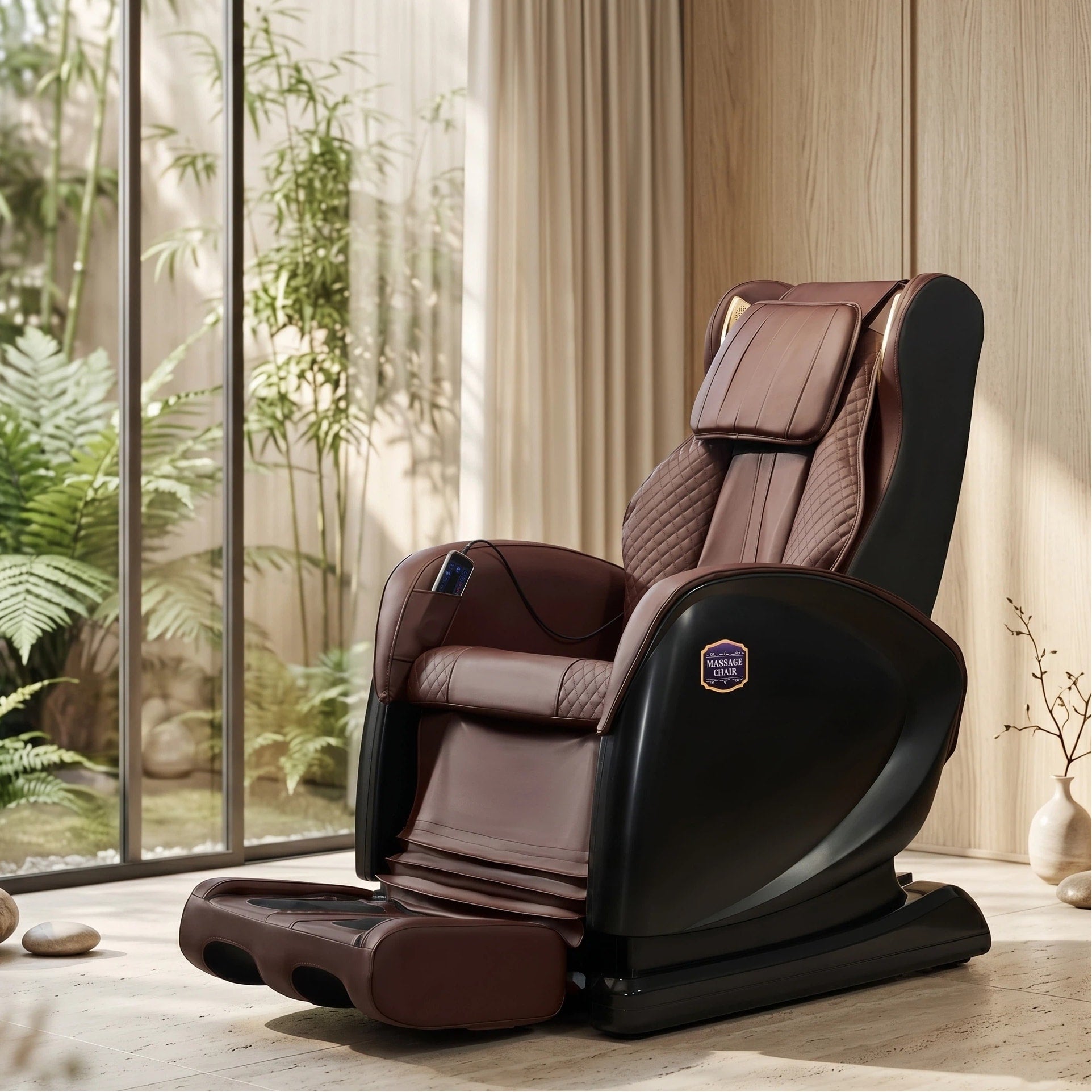 Full Body Massage Recliner With Adjustable Leg Rest And Zero Gravity Design