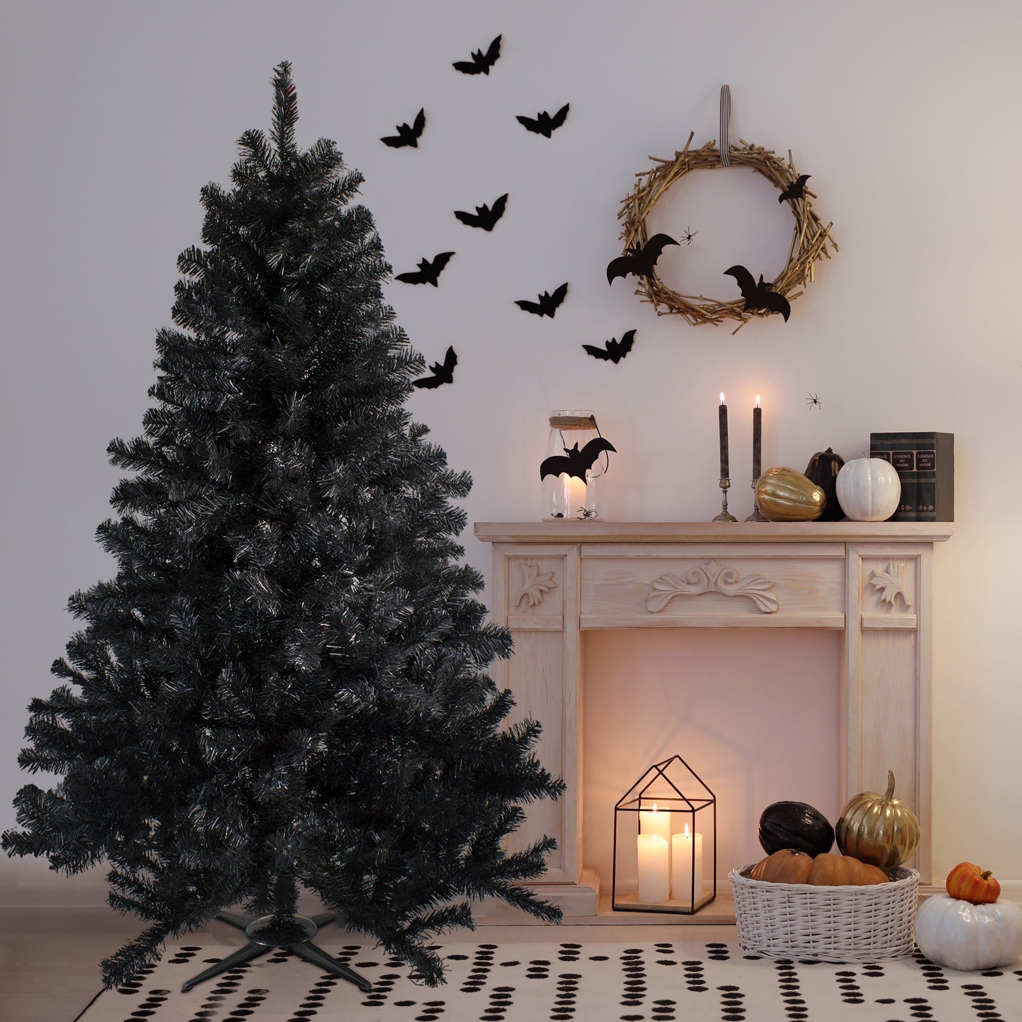 6 Black Colorado Spruce Artificial Christmas Tree Unlit 6 Foot