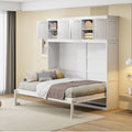 Full Murphy Wall Bed With Top Cabinets Dual Piston Mdf Plywood Frame