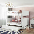 Full Over Full Bunk Bed With Twin Trundle And Safety Guardrails