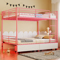 Full Over Full Metal Bunk Bed With Usb Charging Safety Rails No Box Spring