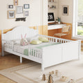 Full Size Bed For Kids Wood Full Platform Bed With Headboard And Footboard White