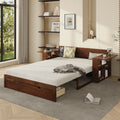 Full Size Daybed With Removable Desk Storage Drawers Hydraulic Side Table