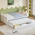 Full Size Daybed With Twin Trundle And Three Storage Drawers Sturdy Design