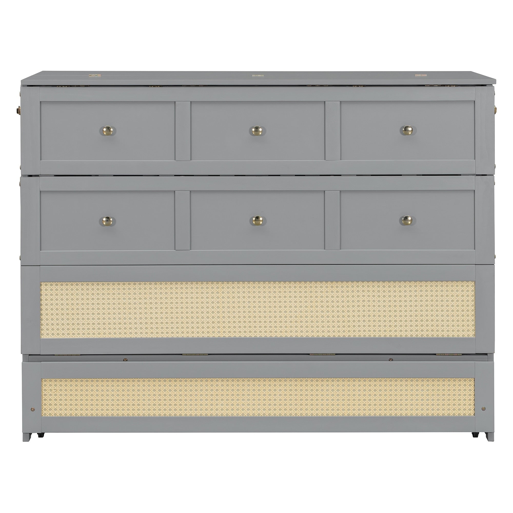 Full Size Murphy Bed With Large Storage Drawers Space Saving Design