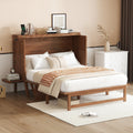 Full Size Murphy Bed With Usb Port And Removable Shelves On Each Side Solid Pine Murphy Cabinet Bed For Home Office