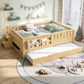 Full With Built In Bookshelves And Small Staircase High Quality Safety Rails And Trundle